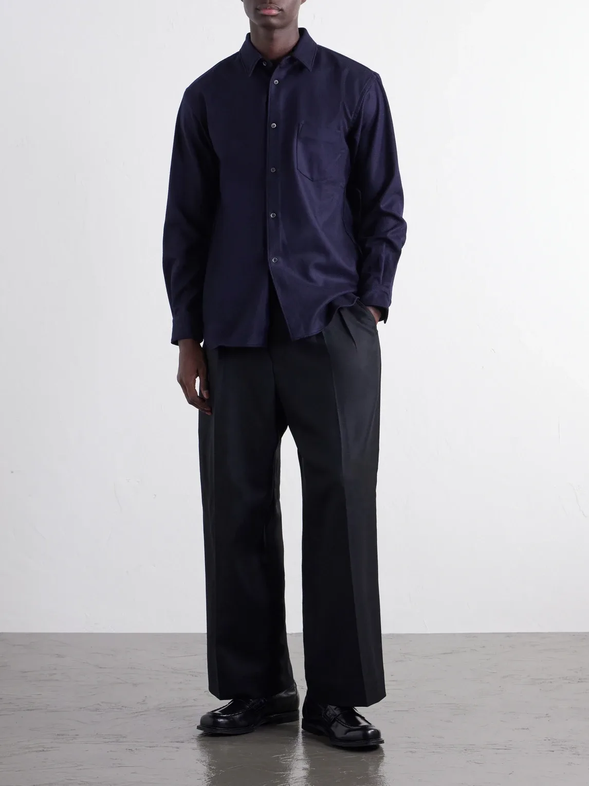 Wool-Blend Flannel Shirt by Comme des Garçons