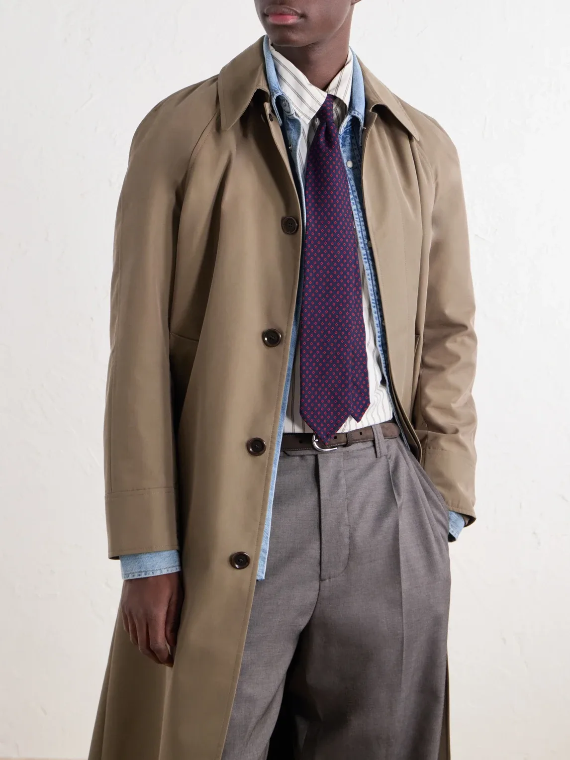 7cm Diamond-Jacquard Wool Tie by J Mueser