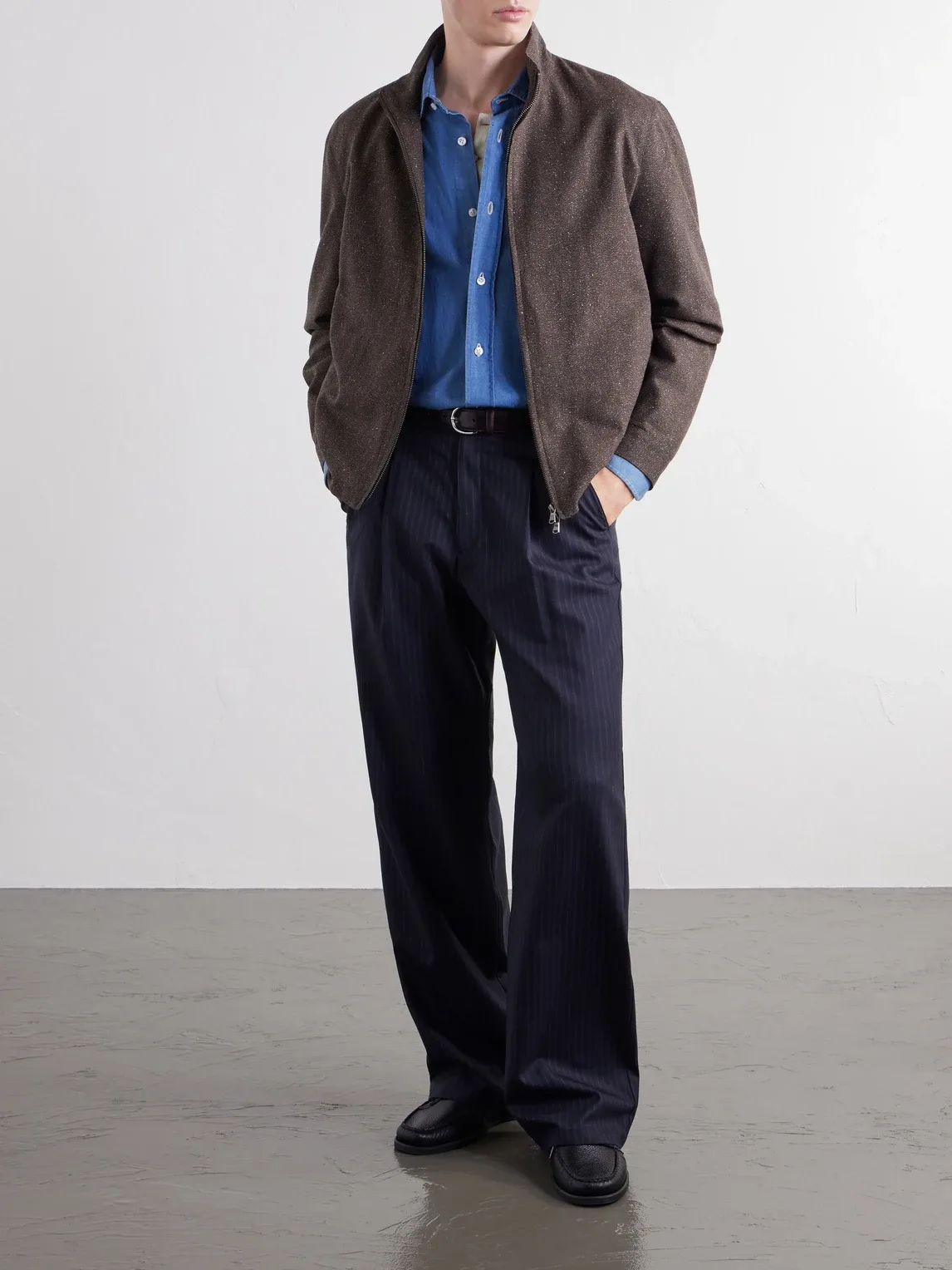 Donegal Wool and Silk-Tweed Jacket