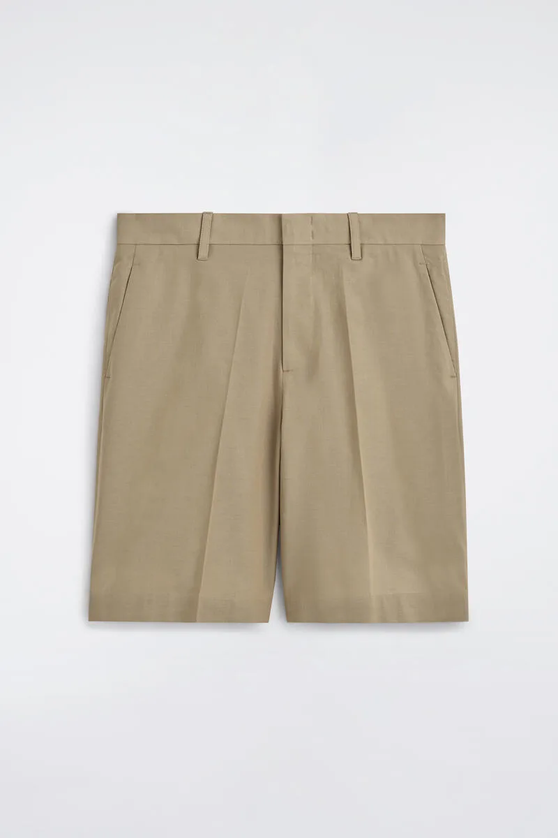 Tailored Textured Cotton Shorts by COS
