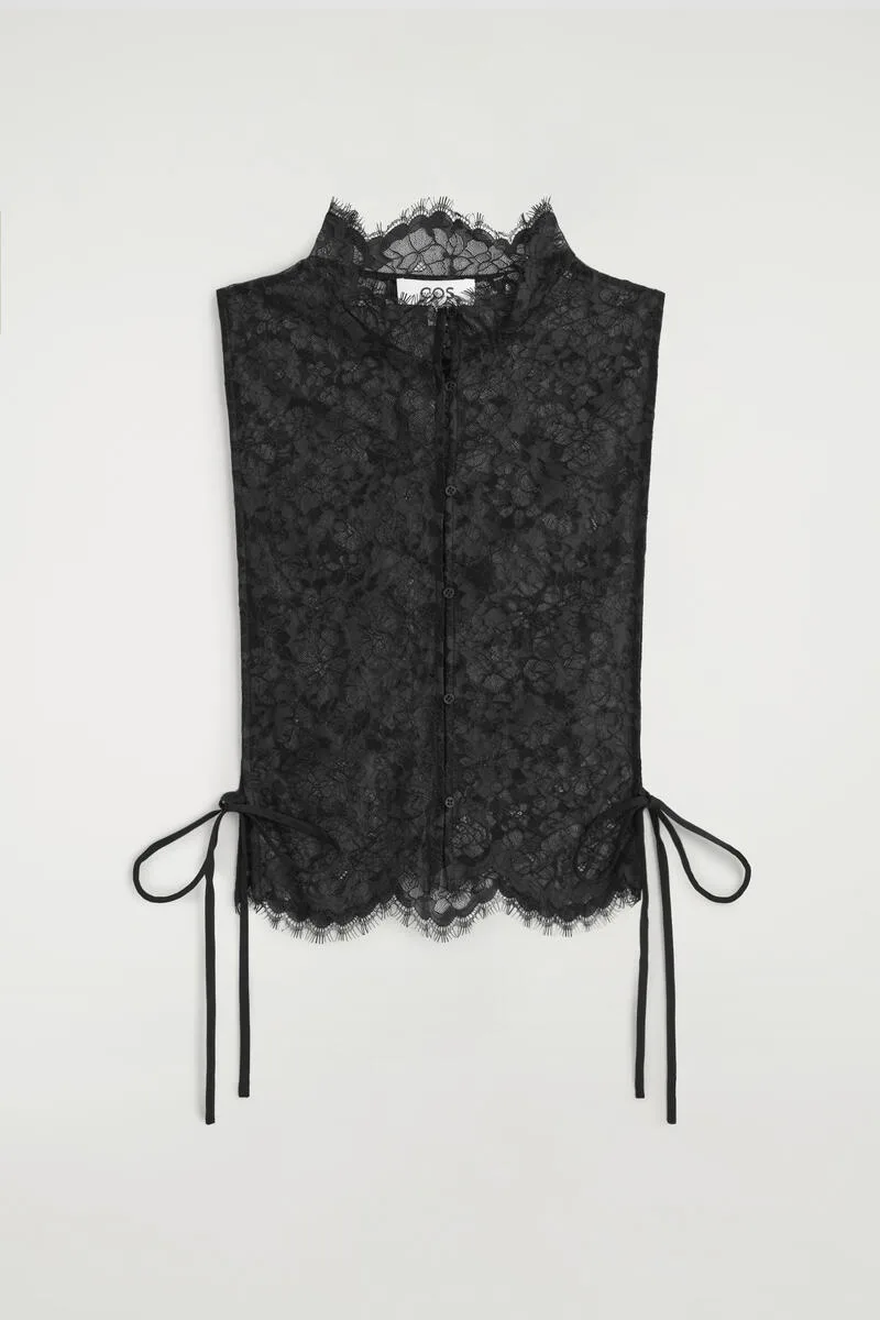 Scalloped Lace Bib by COS