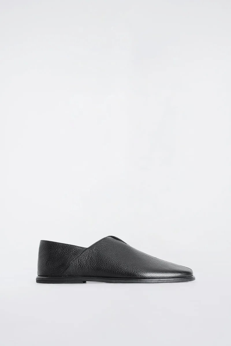 Grained-Leather Mules by COS
