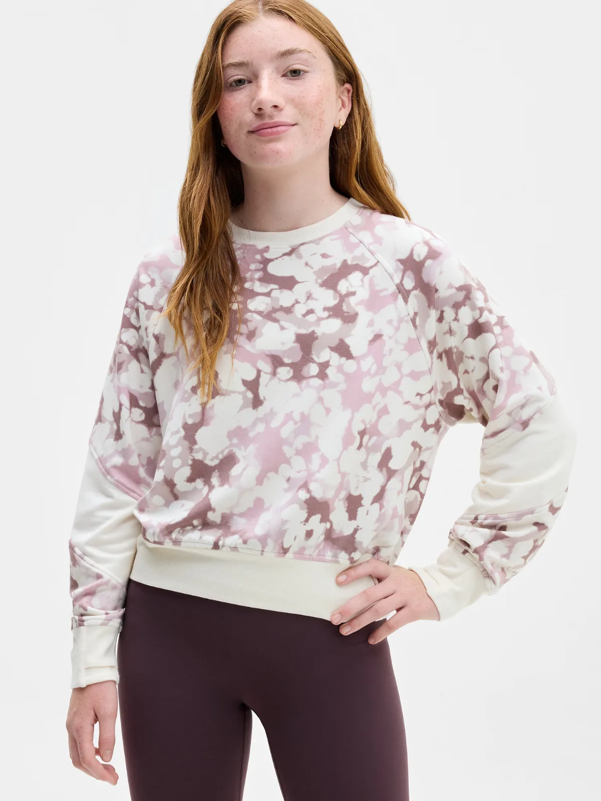 Athleta Girl Coaster Luxe Print Sweatshirt by Athleta