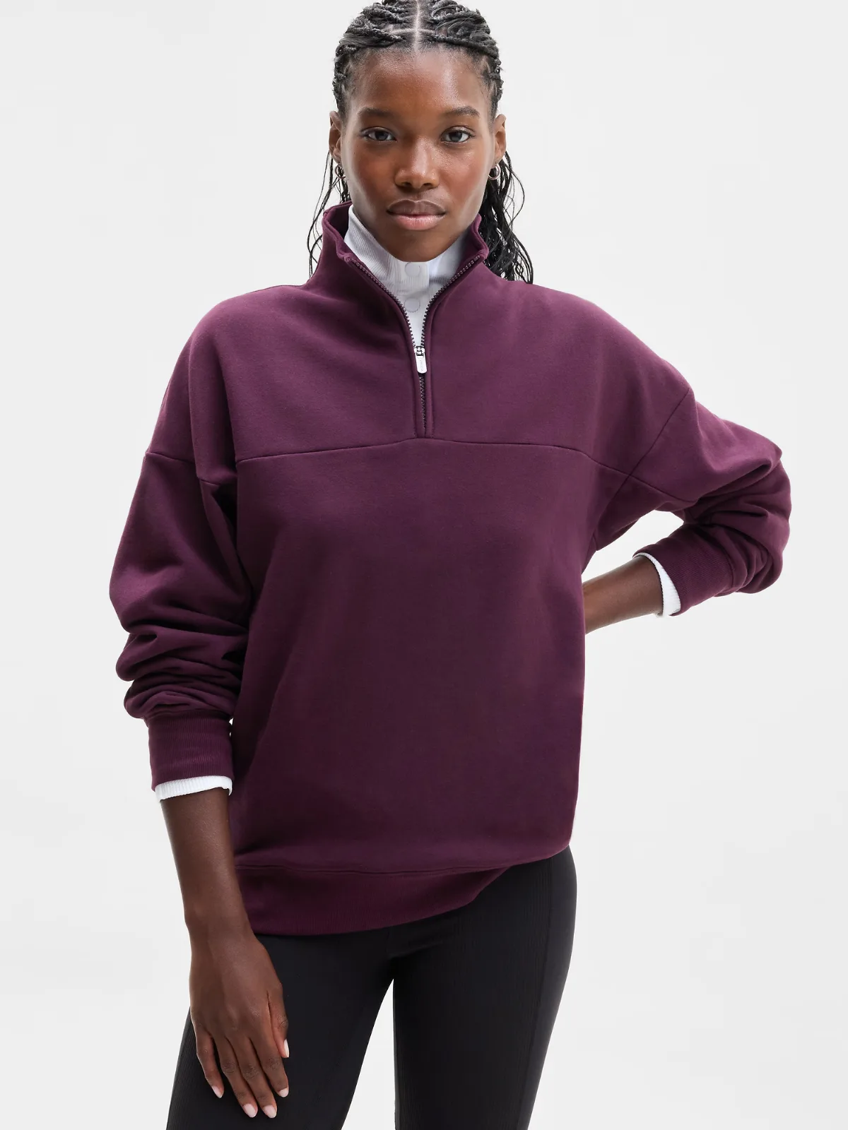 Forever Fleece 1/4 Zip Sweatshirt by Athleta