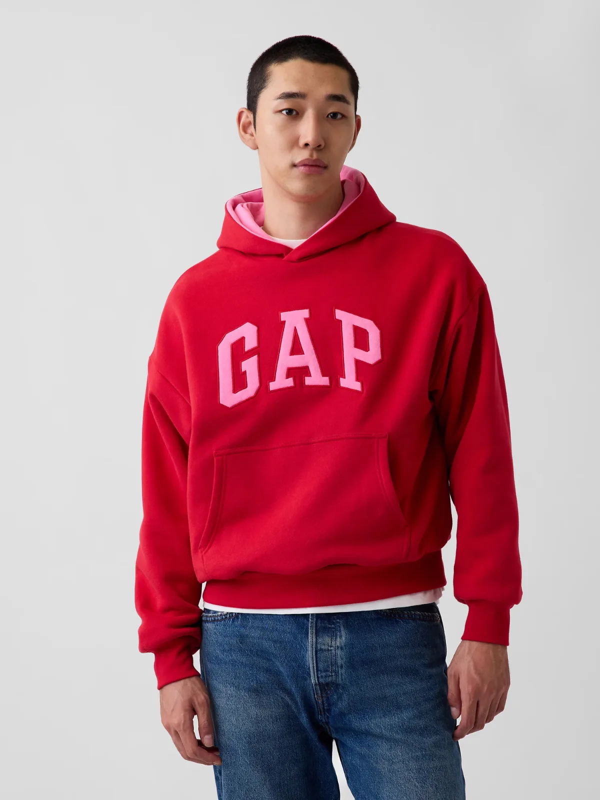 VintageSoft Reversible Oversized Logo Hoodie by Gap