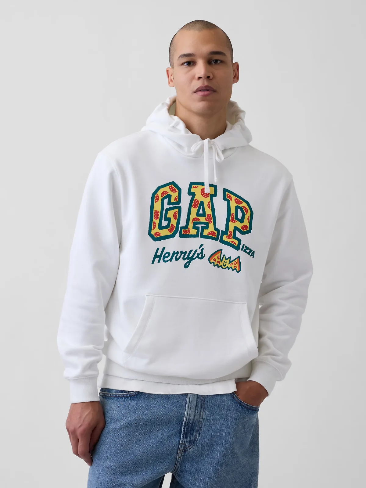 Heavyweight Logo Hoodie by Henrys Pizza by Gap