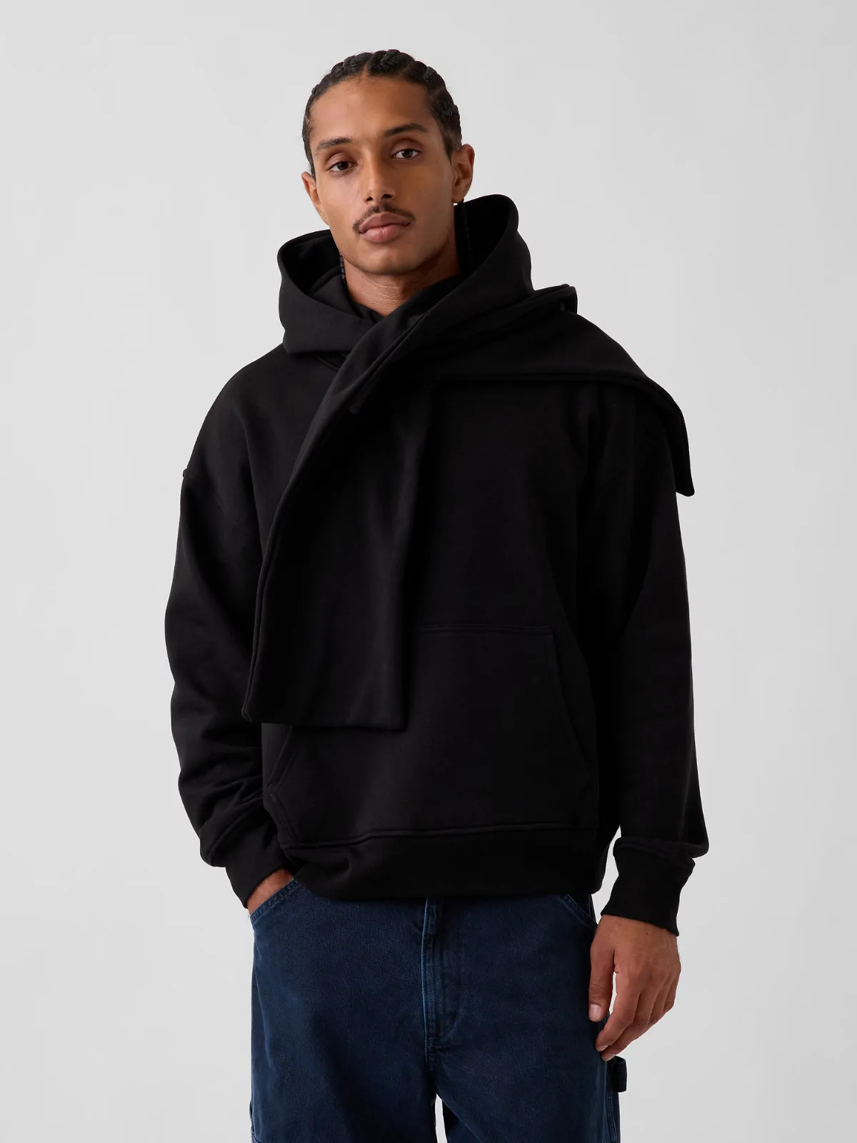 VintageSoft Scarf Oversized Hoodie by Gap