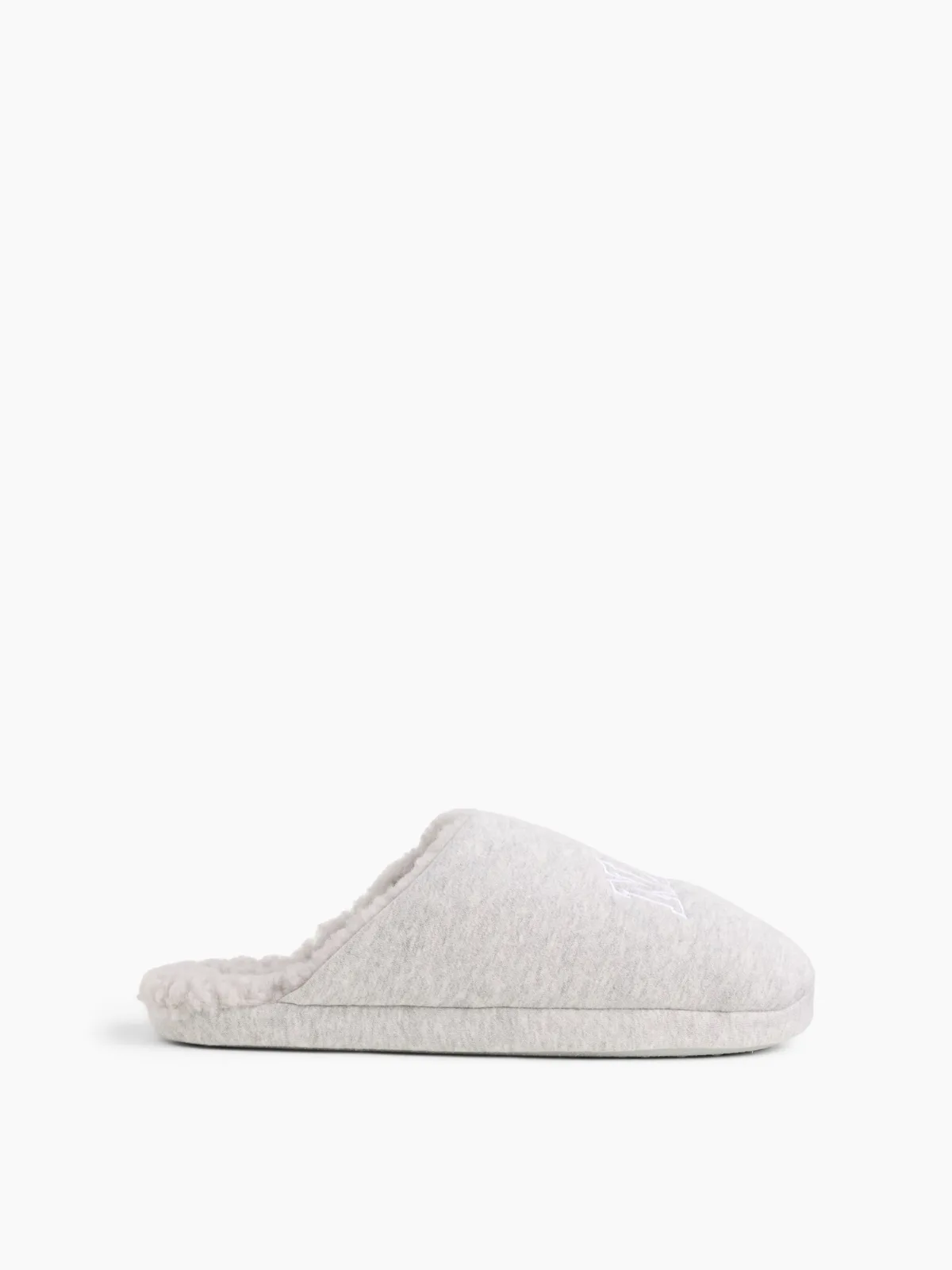 Sherpa-Lined NAP Logo Slippers by Gap