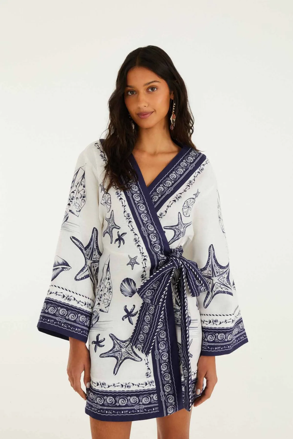 Coast Scarf Mini Dress by FARM Rio