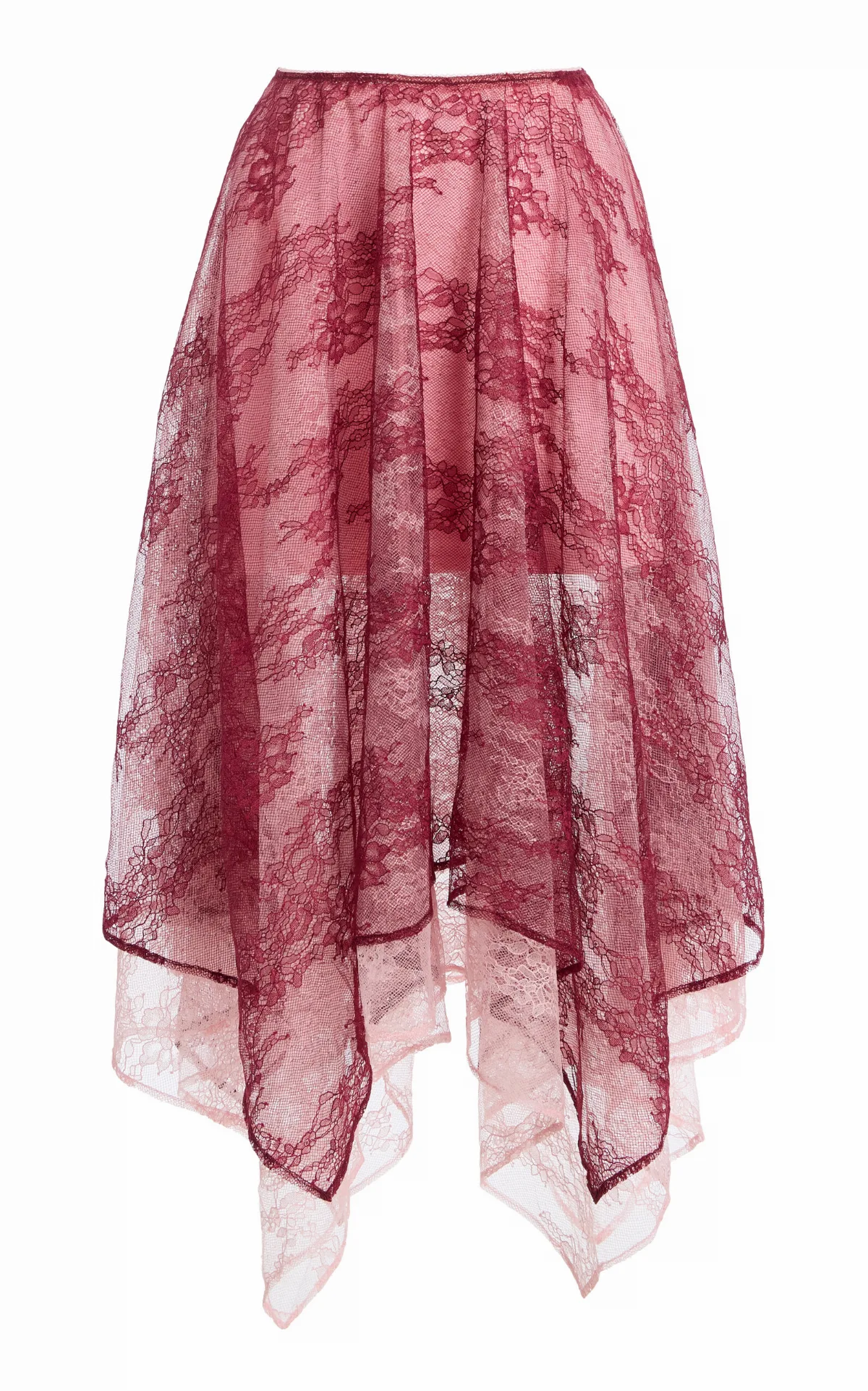 Reflect Reversible Handkerchief Lace Midi Skirt by Third Form