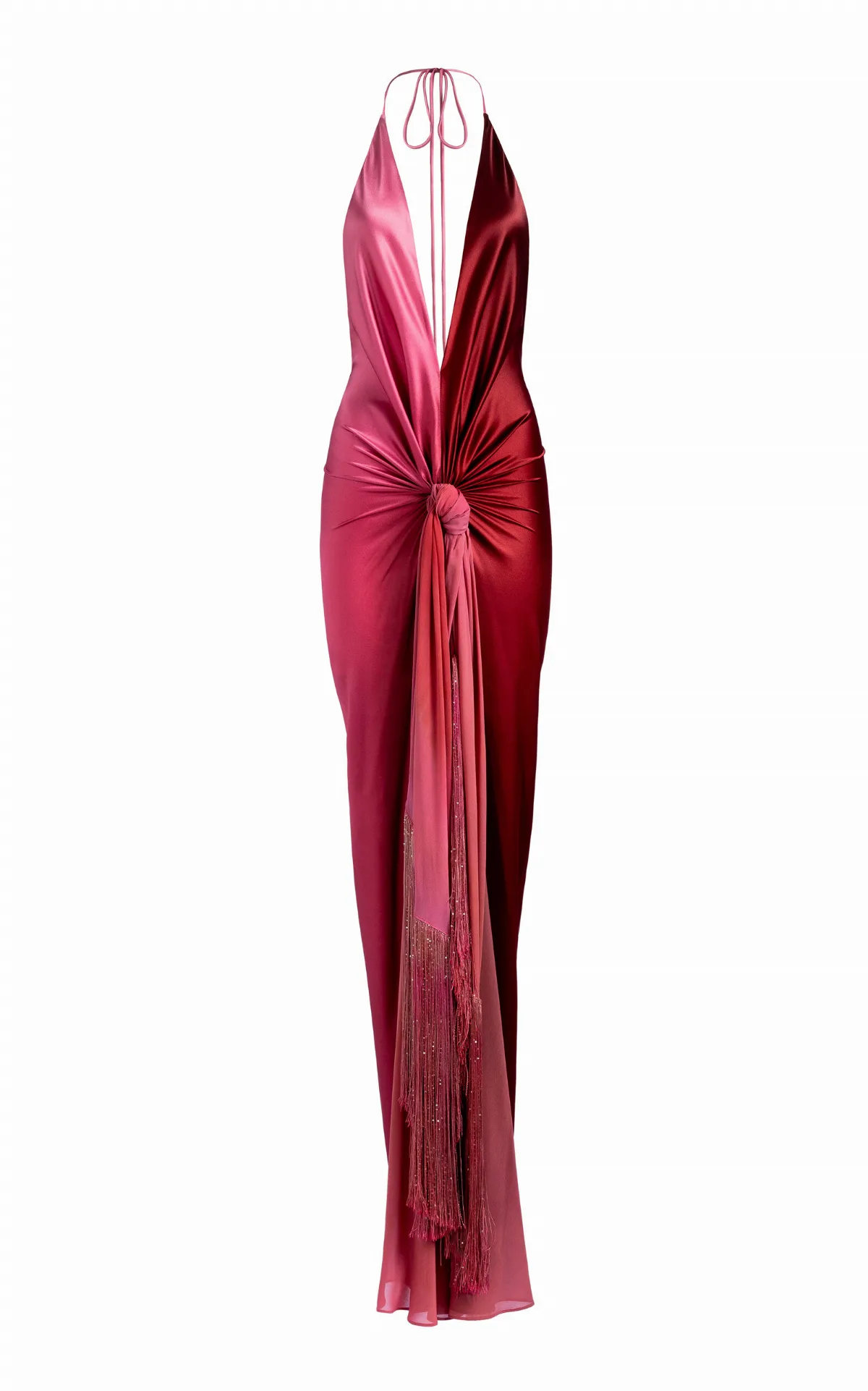 Corsario Halter Stretch-Silk Maxi Dress by Silvia Tcherassi