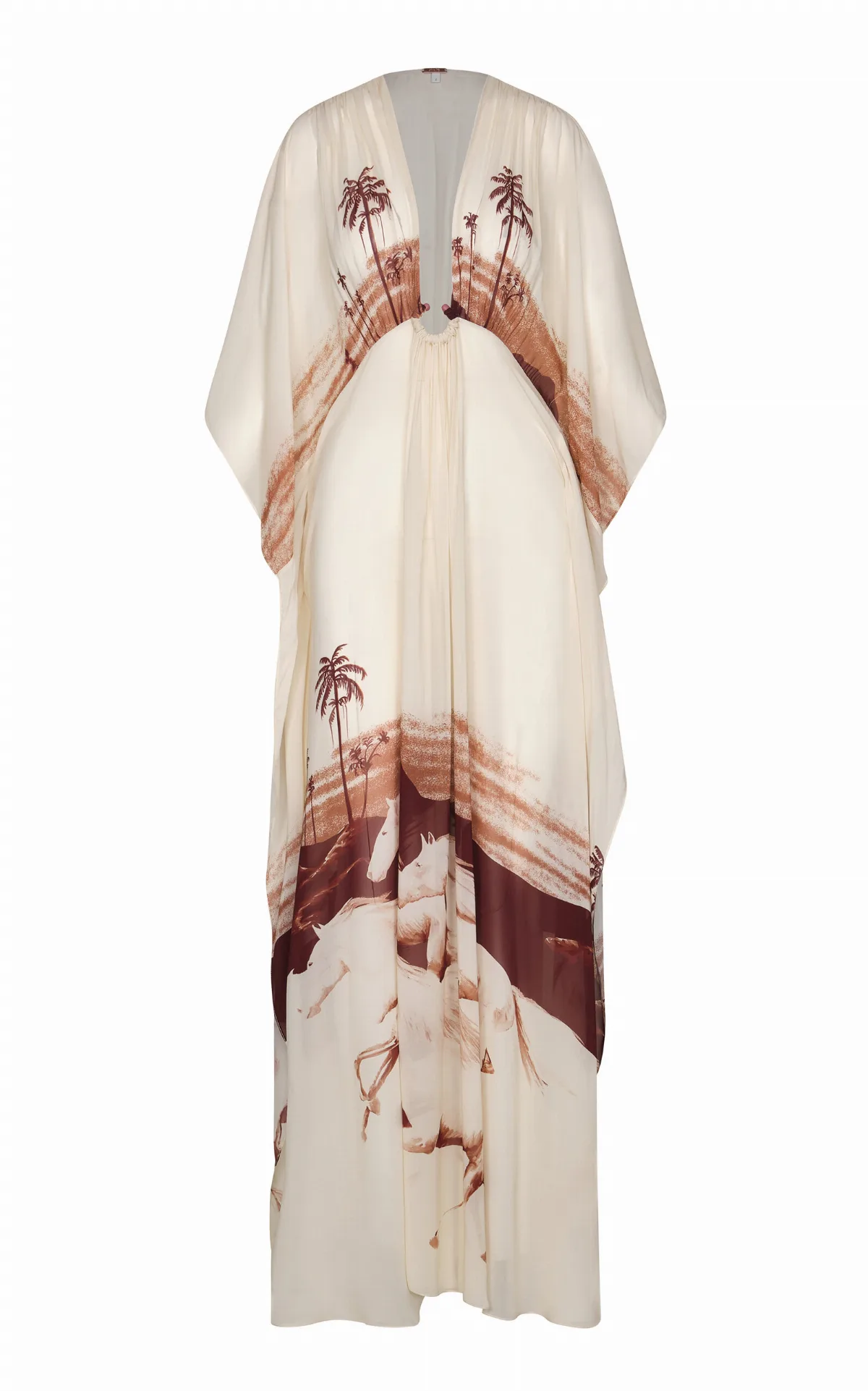Sensory Tapestry Sheer Chiffon Maxi Dress by Johanna Ortiz