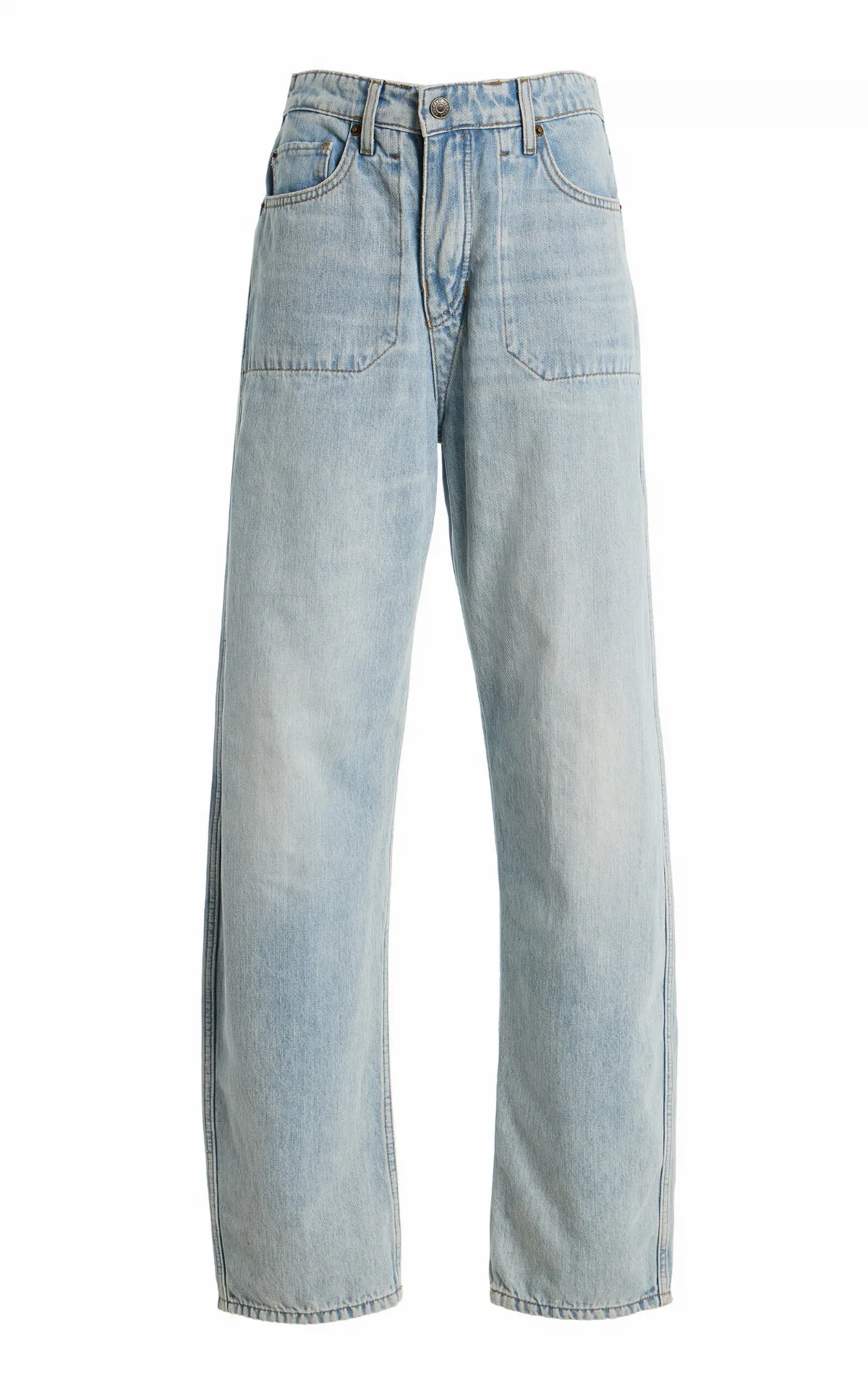 Rewind Reversible Rigid Mid-Rise Wide-Leg Jeans by Re/Done