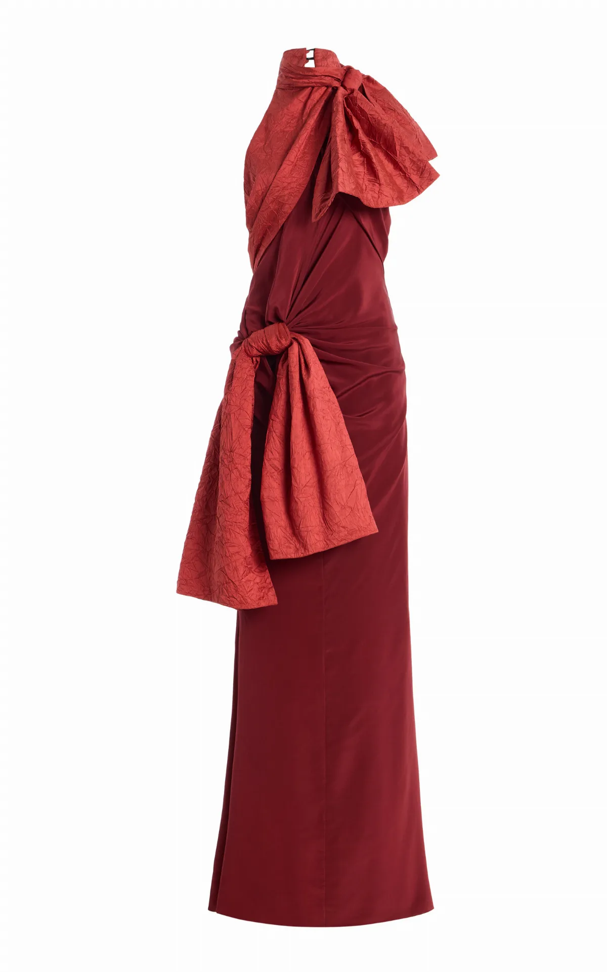Double Bow Silk Maxi Dress by Christopher John Rogers