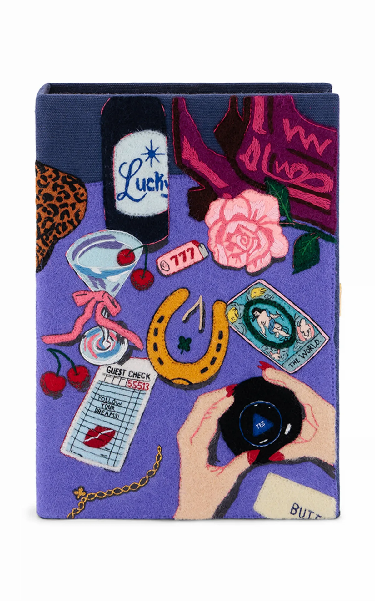 Lucky Velvet Clutch by Olympia Le Tan