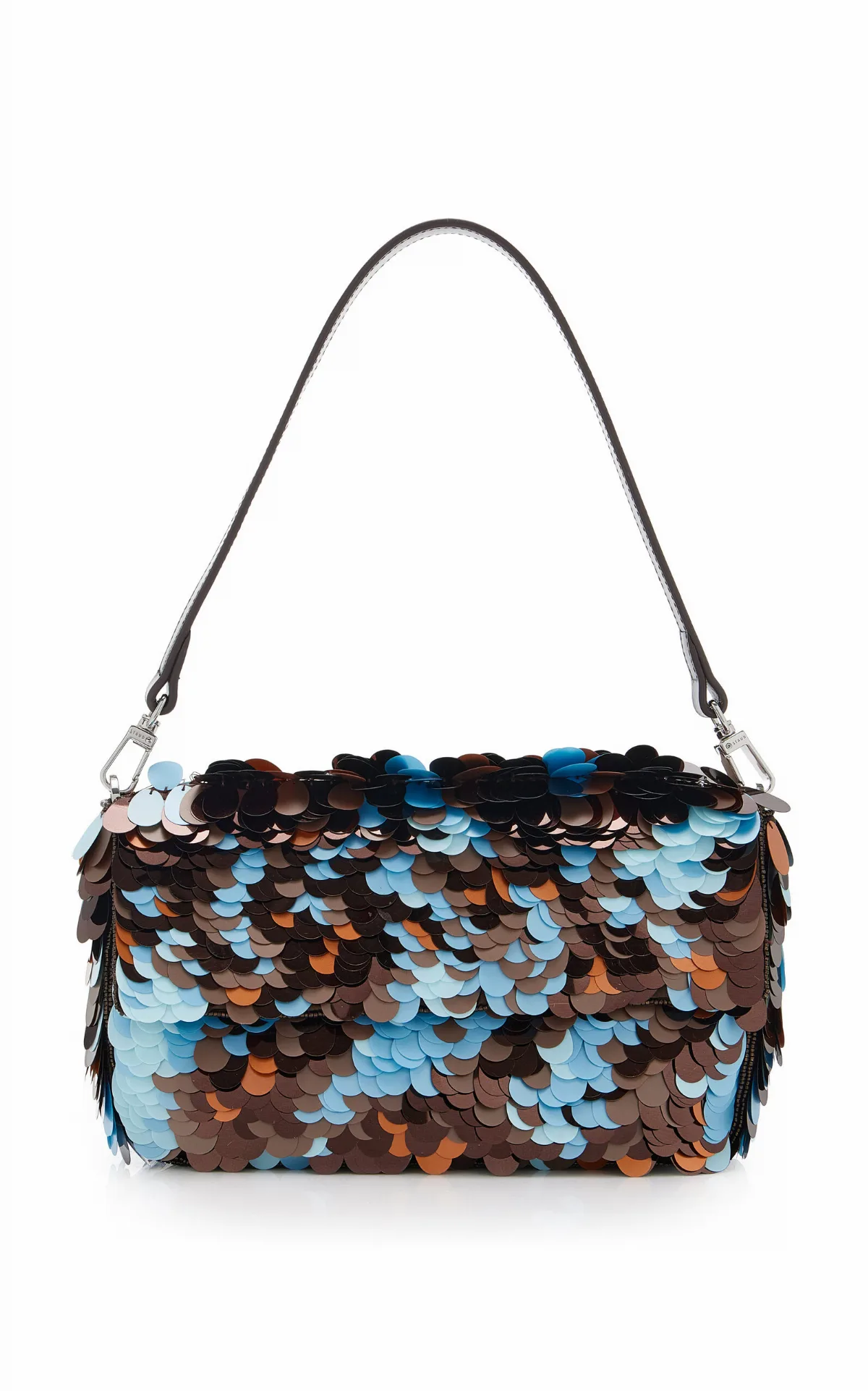 Timmy Convertible Sequined Leather Bag by STAUD