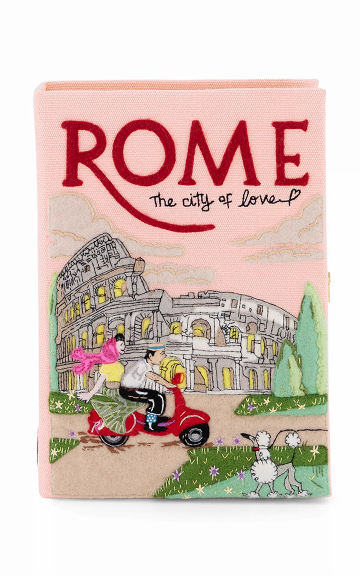 Rome; the City of Love Velvet Clutch by Olympia Le Tan
