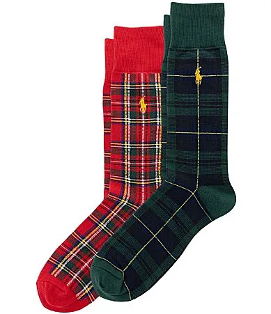 Classic Tartan Pattern 2-Pack Socks