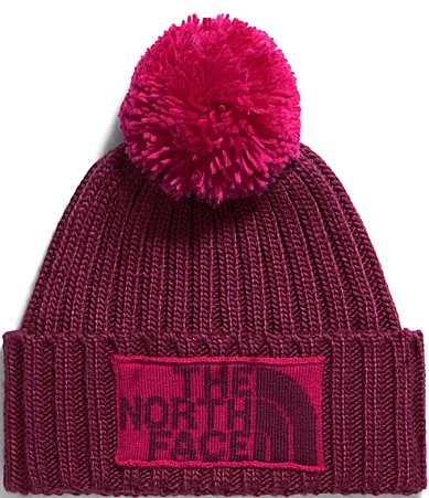 Heritage Ski Tuke Removable Pom Logo Patch Beanie by The North Face