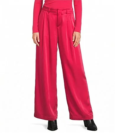 Satin Wide Leg Trousers by GB