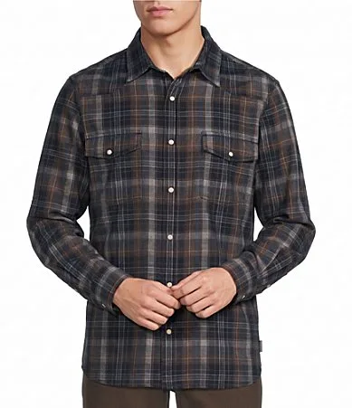 Stockyards Collection Buffalo Plaid Corduroy Shirt