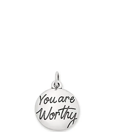 You Are Worthy Sterling Silver Charm by James Avery