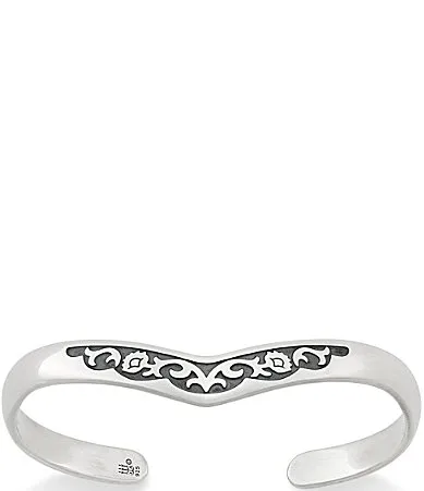 Agarita Chevron Western Sterling Silver Cuff Bracelet by James Avery