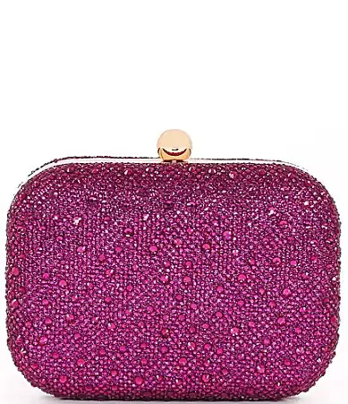 Celest Crystal Mini Minaudiere Clutch