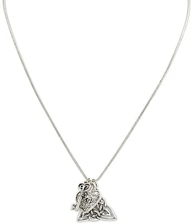 Heart Key Triangle Charm Long Pendant Necklace by Patricia Nash