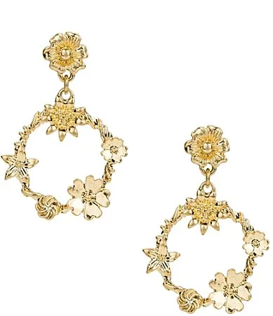 Pearl Flower Statement Drop Earrings by Patricia Nash