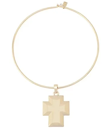 Robert Lee Morris Soho Archival Cross Pendant Necklace by Lee