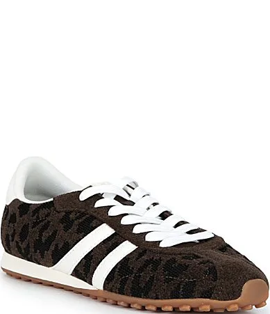 The Ivy Lace Up Cheetah Print Sneakers by Rothy's