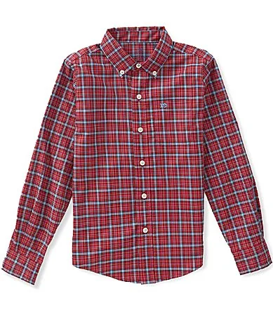 Southern Tide Skipjack Plaid Long Sleeve Button Front Sport Shirt by Tide