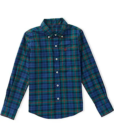 Southern Tide Skipjack Plaid Long Sleeve Stretch Sport Shirt by Tide