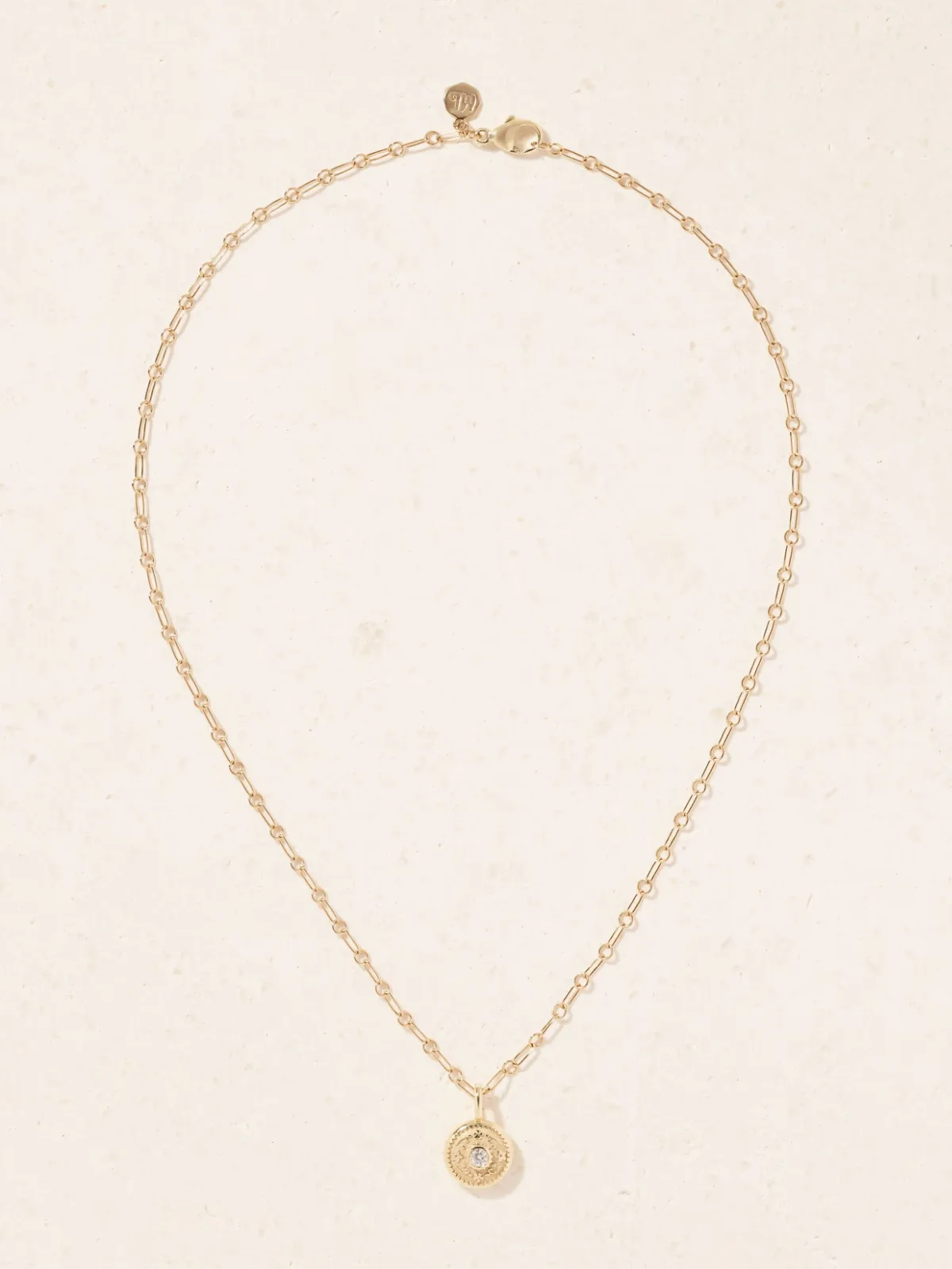 - Lasso 14-karat Gold Diamond Necklace -