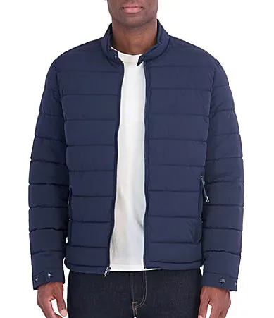 Argyle Stretch Moto Packable Jacket by MICHAEL Michael Kors