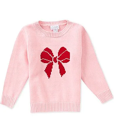 Long Sleeve Christmas Bow Sweater by Mud Pie