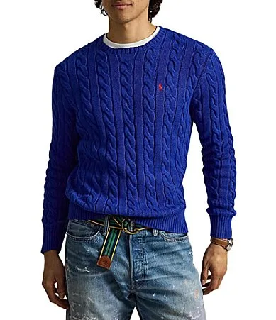 Cable Knit Cotton Sweater by Polo Ralph Lauren