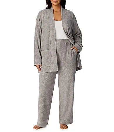 DKNY Long Sleeve Stretch Fleece Pant Lounge Set by Donna Karan