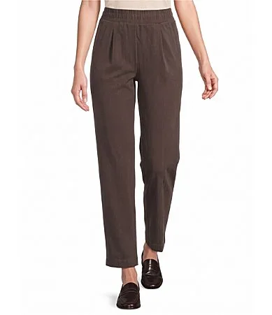 Modern Ease Pull on Herringbone Knit Pants by Investments