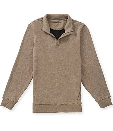 Fleece Purmeso Quarter Zip Pullover by The Normal Brand