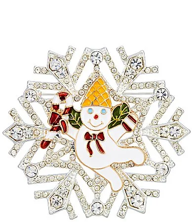 Mr. Bingle Christmas Snowflake Pin by Merry & Bright