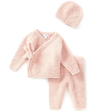 Chenille Kimono Top Pull on Pants Matching Hat Set by Angel Dear