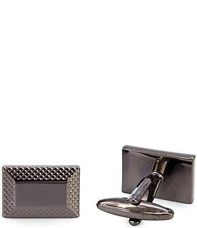 Polished Scalloped Cuff Links by Murano