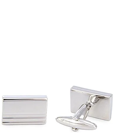 Polished Step Cuff Links by Murano