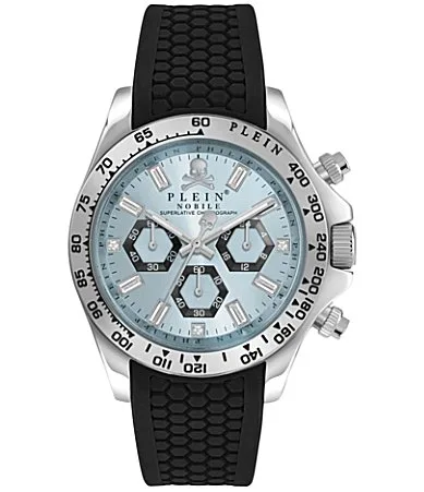 Nobile Chronograph Silicone Strap Watch by Philipp Plein