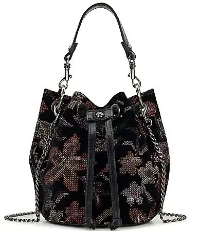 Volania Floral Print Drawstring Bucket Bag by Patricia Nash