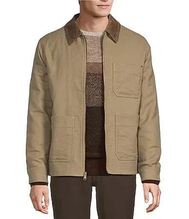 Canvas Chore Zip Up Utility Jacket by Rowm