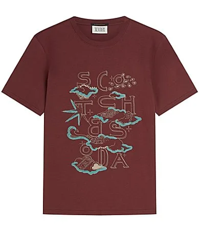 Front Artwork Short Sleeve T-Shirt by Scotch & Soda