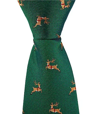Reindeer Pattern 14 Zipper Tie by Class Club
